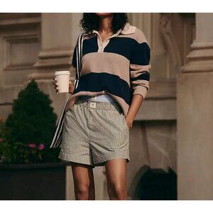 The Wren Boxer Shorts Dark Green Stripe 3X